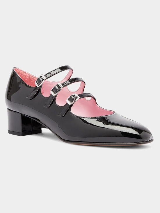 Carel Paris Shoes - CAREL PARIS - Kina Black Patent Leather Mary Jane Pumps
